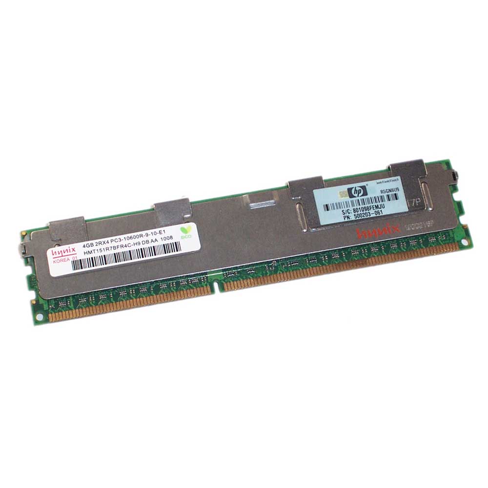 HP 500203-061 4GB 1333 MHZ (DELL R610 R710 R620 R720 - HP DL360/DL380 GEN7 - DL360/DL380 GEN8 IBM X3650 M3 IBM X3650 M4) ECC SERVER RAM