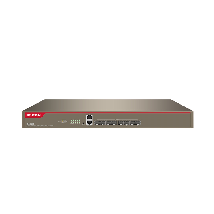 IP-COM IP-X5308F 8 PORT 10GB SFP CLOUD YÖNETİLEBİLİR RACK MOUNT SWITCH