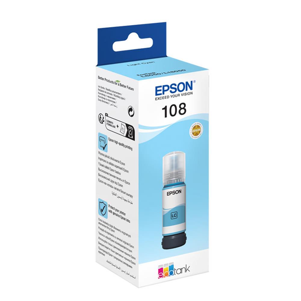 EPSON 108 T09C54 AÇIK MAVİ MÜREKKEP