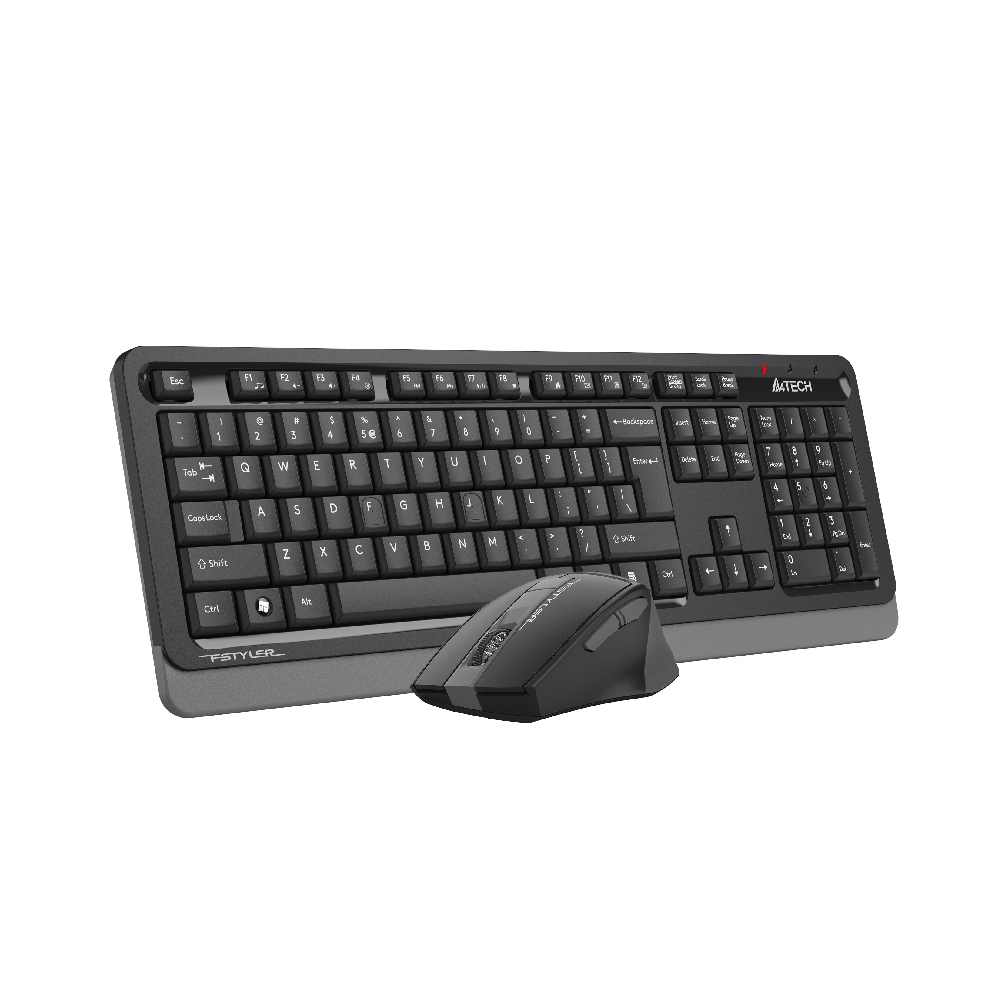 A4 TECH FG1035 KABLOSUZ STANDART SİYAH/GRİ Q KLAVYE MOUSE