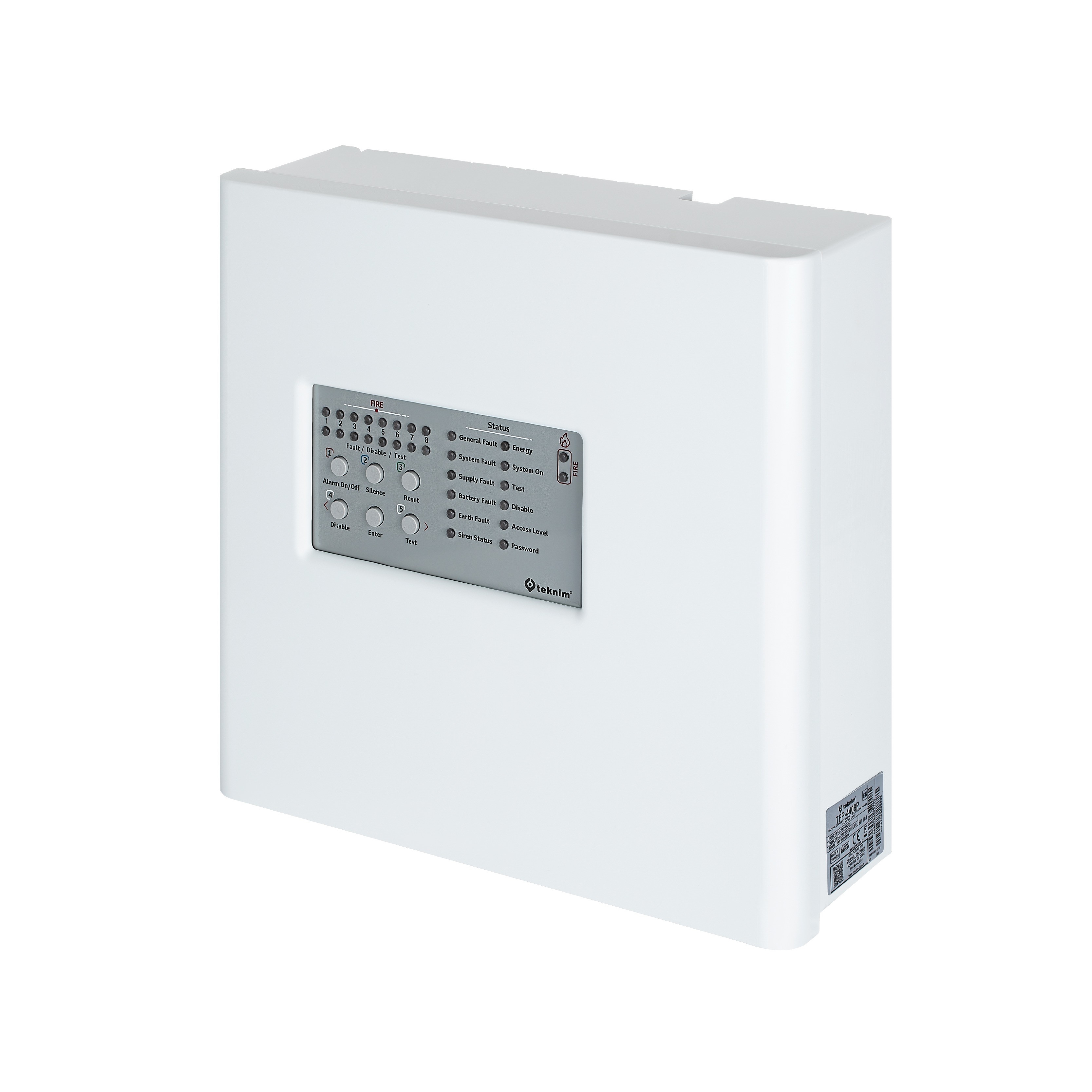 TEKNİM TFP-4408P 8 BÖLGELİ KONVAKSİYONEL YANGIN ALARM PANELİ