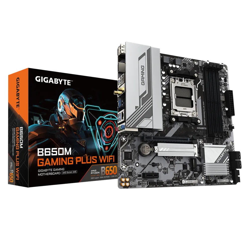 GIGABYTE B650M-GAMING-PLUS-WIFI 4xDDR5 2xDP/1xHDMI 2xM.2 AM5 ANAKART