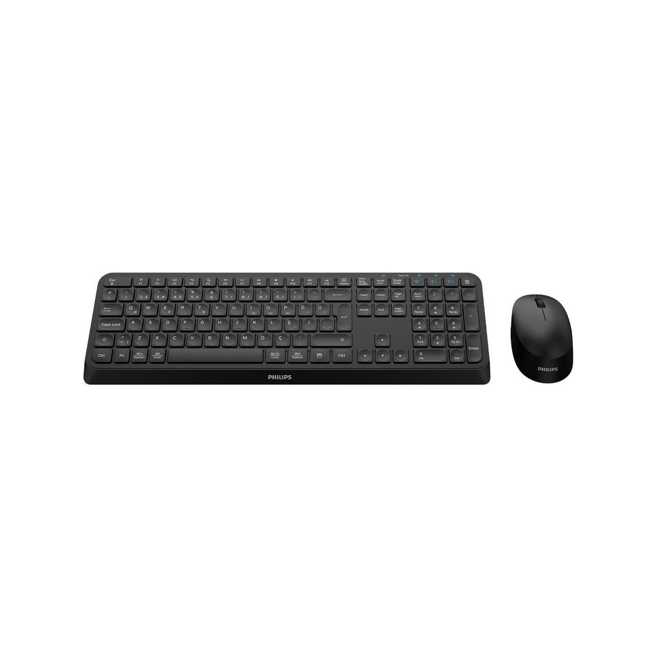 PHILIPS SPT6407 KABLOSUZ STANDART SİYAH Q KLAVYE+MOUSE
