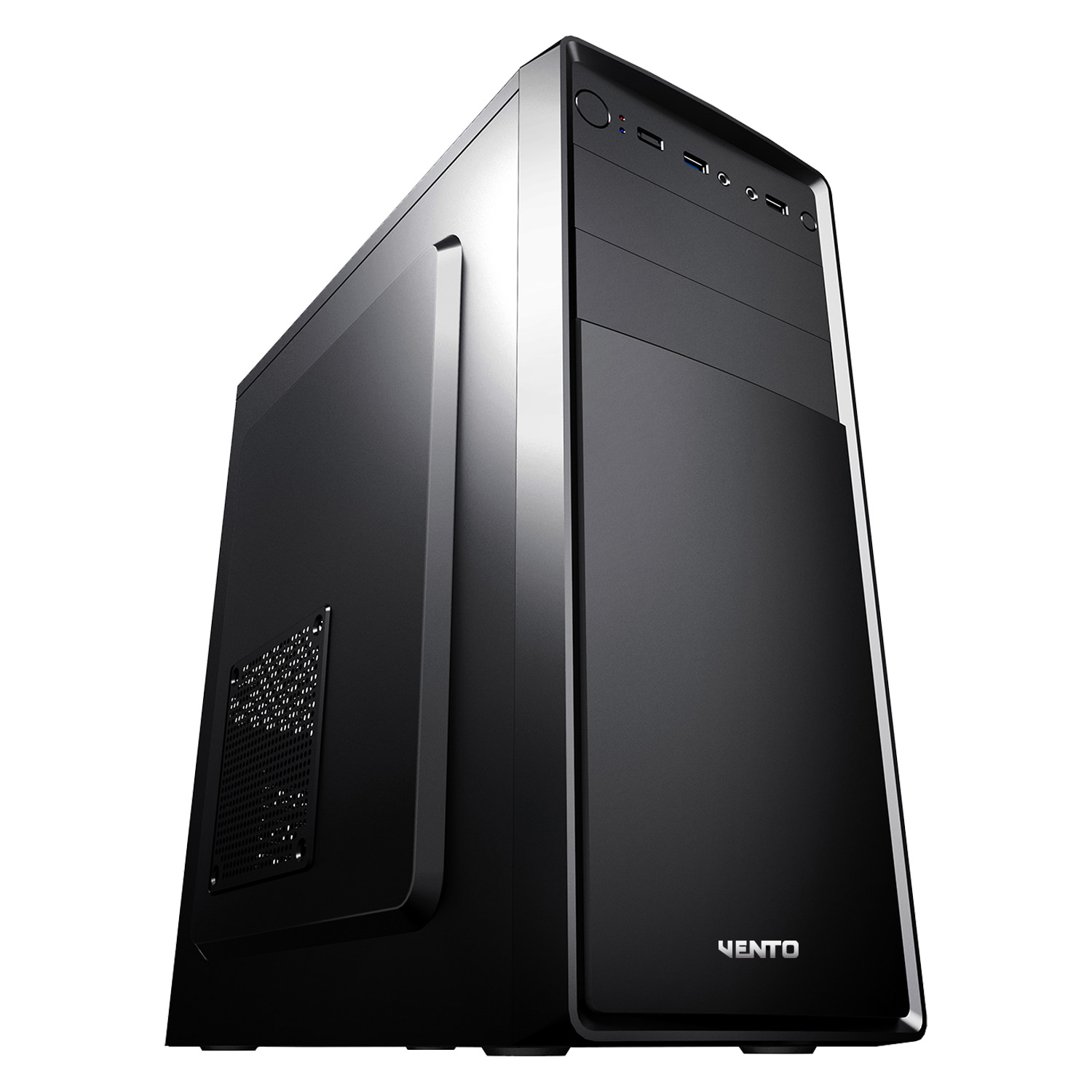 VENTO VS121S 300W 1x9CM ARKA + 1x12CM ÖN ATX 2xUSB2.0/1xUSB3.0 SİYAH KASA