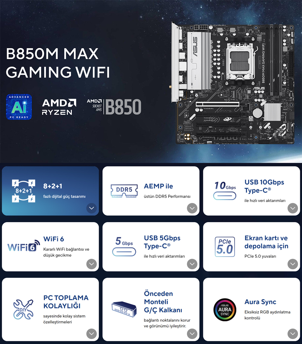 B850 MAX GAMING WIFI